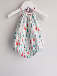 Pia Romper Xmas Tree Print🎄
