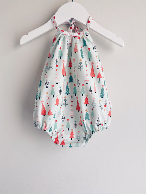 Pia Romper Xmas Tree Print🎄