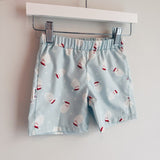 Santa Blue Boy Shorts