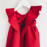 NEW! Emma Red Linen Dress