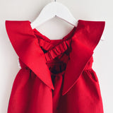 NEW! Emma Red Linen Dress