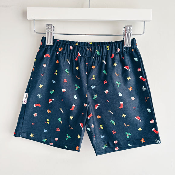 Boy Short Xmas Charms Charcoal