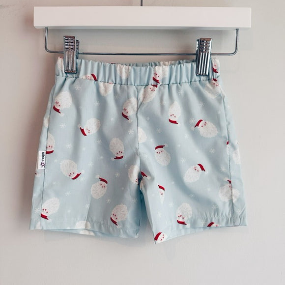 Santa Blue Boy Shorts