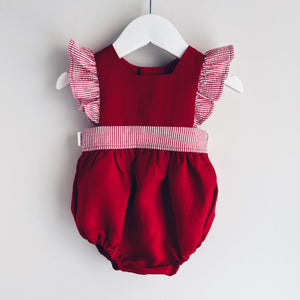 Dolly Romper Linen + Seersucker
