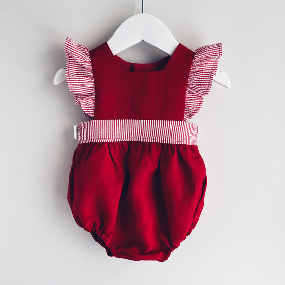 Dolly Romper Linen + Seersucker