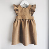 Dolly Dress in Shimmery Golden