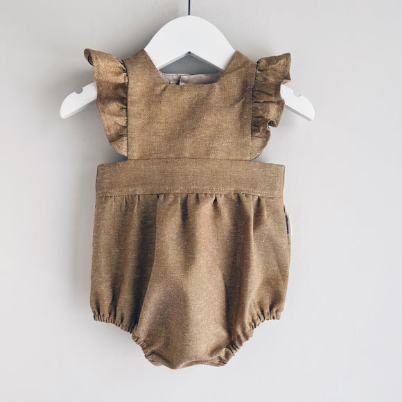 Dolly Romper Shimmery Golden