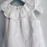 Cotton Gauze Eyelet Top
