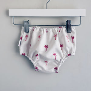 Linen Embroidery Palm Diaper Cover