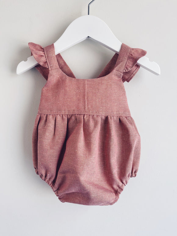 Aria Romper Shimmery Linen