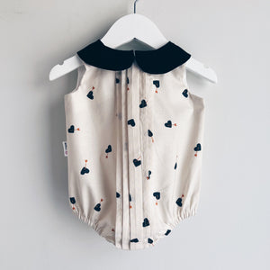 Valentine's Poppy Romper