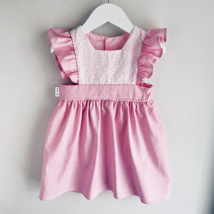 Dolly Dress Linen + Eyelet