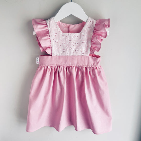 Dolly Dress Linen + Eyelet